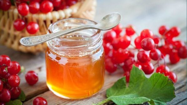 viburnum with honey for the treatment of hypertension